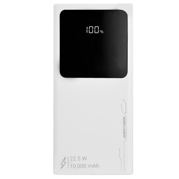 Power Bank Perfect Choice Pc-241010 Blanco Carga Rápida 22W-1000 Mah