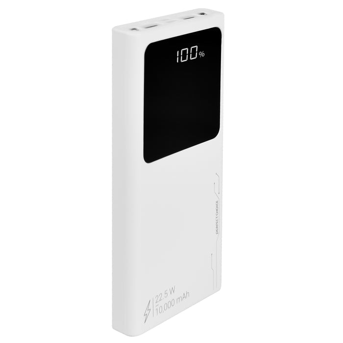 Power Bank Perfect Choice Pc-241010 Blanco Carga Rápida 22W-1000 Mah