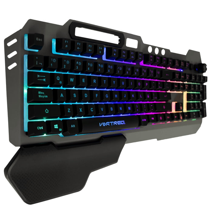 Teclado Gaming Rgb Programable De Membrana - Holder