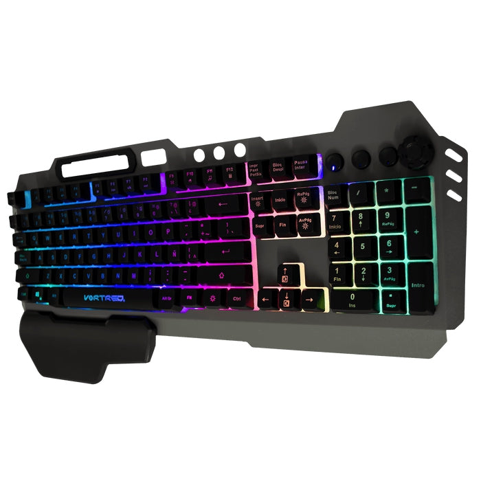 Teclado Gaming Rgb Programable De Membrana - Holder