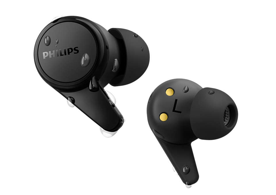 Audifonos Philips Inalambricos / Color Negro / Bluetooth 5.2 / Estuche De Carga Usb-C Portatil / Resistentes A Salpicaduras De Agua Y Sudor Ipx4 / Alcance De 10M / Micro Integrado / Punta De Silicona