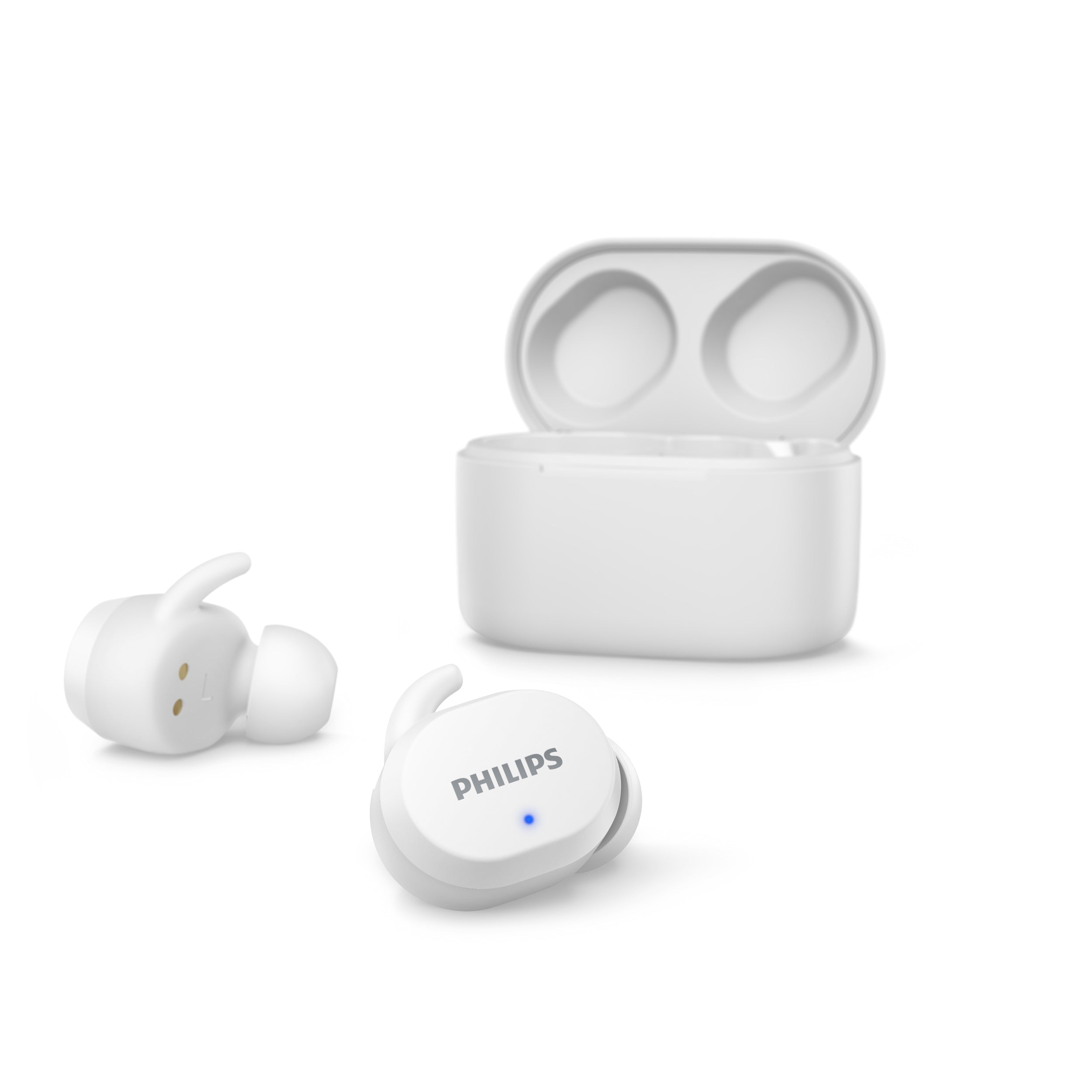 Audifonos Philips Intrauditivos Inalambricos / Color Blanco / Bluetooth 5.0 / Estuche De Carga Usb-C Portatil / Resistentes Al Agua Ipx5 / Alcance De 10M / Micro Integrado