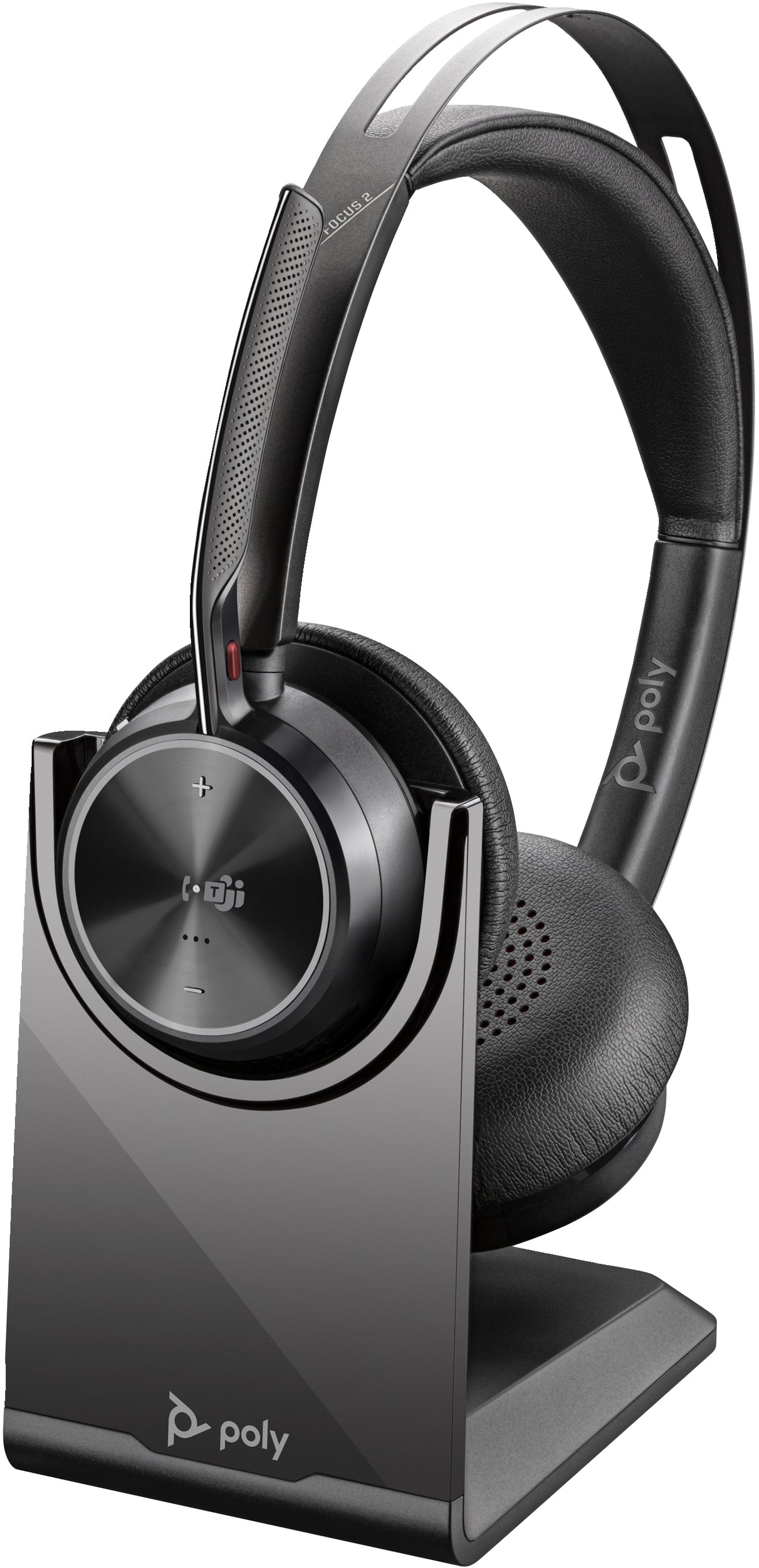 Audífonos Plantronics Voyager Focus 2 Poly Usb-A Binaural Con Base De Carga Certificacion Microsoft Teams