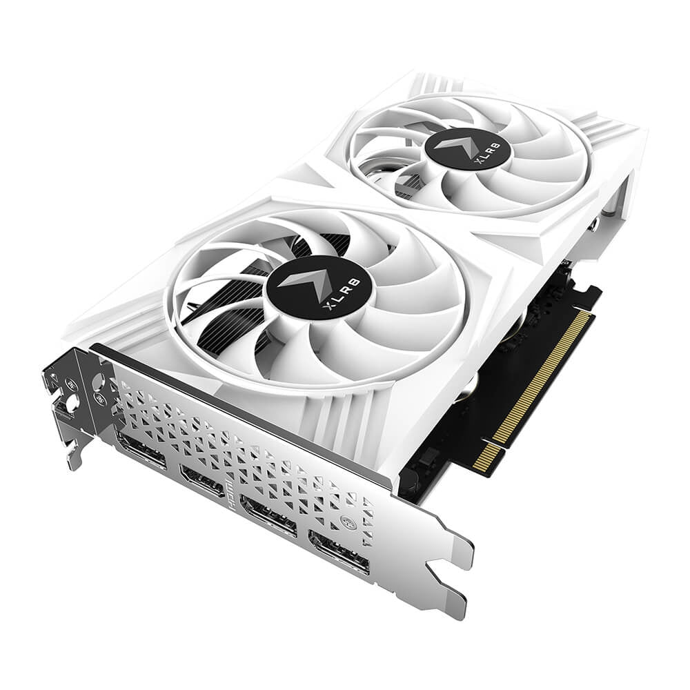 Tarjeta De Video Pny Nvidia Geforce Rtx 4060 Dual Fan Xlr8 Gaming Verto Oc White /8Gb Gddr6X/Pcie X16 4.0/Gama Alta/Gamer