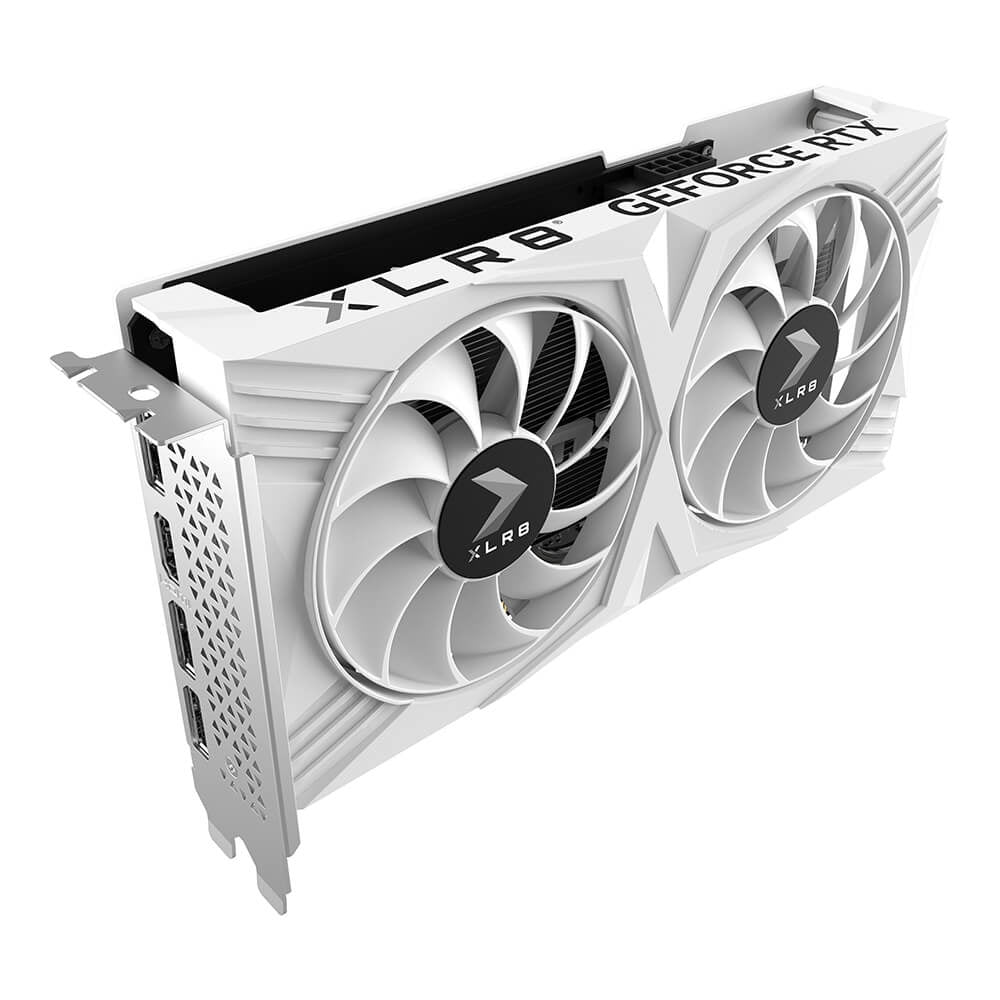 Tarjeta De Video Pny Nvidia Geforce Rtx 4060 Dual Fan Xlr8 Gaming Verto Oc White /8Gb Gddr6X/Pcie X16 4.0/Gama Alta/Gamer