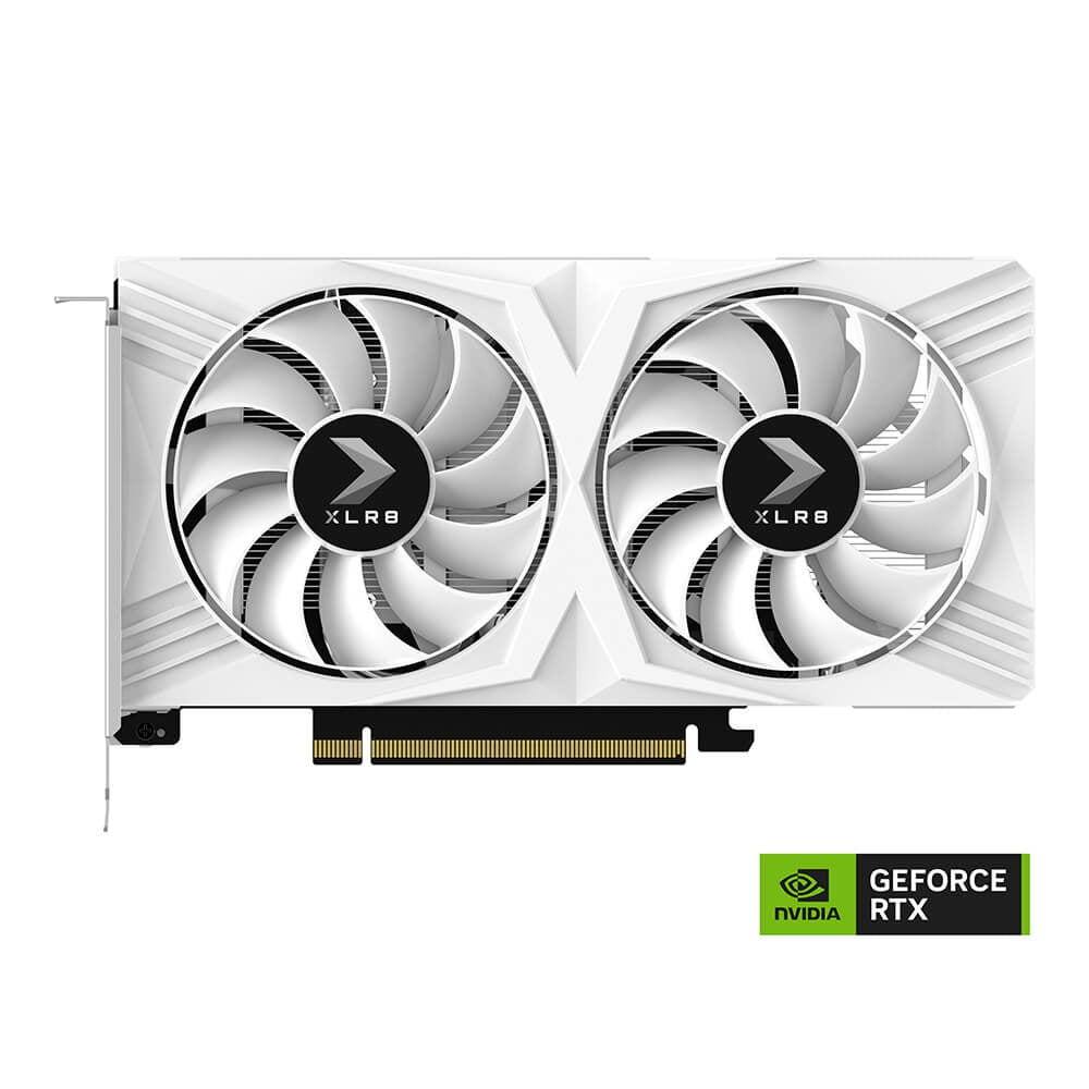 Tarjeta De Video Pny Nvidia Geforce Rtx 4060 Dual Fan Xlr8 Gaming Verto Oc White /8Gb Gddr6X/Pcie X16 4.0/Gama Alta/Gamer