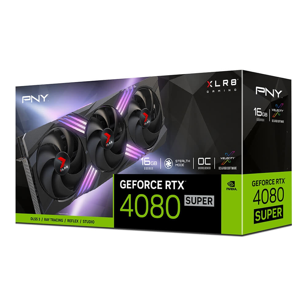 (Ed) Tarjeta De Video Pny Rtx 4080 Super 16Gb Argb Oc Vcg4080S16Tfxxpb1-O