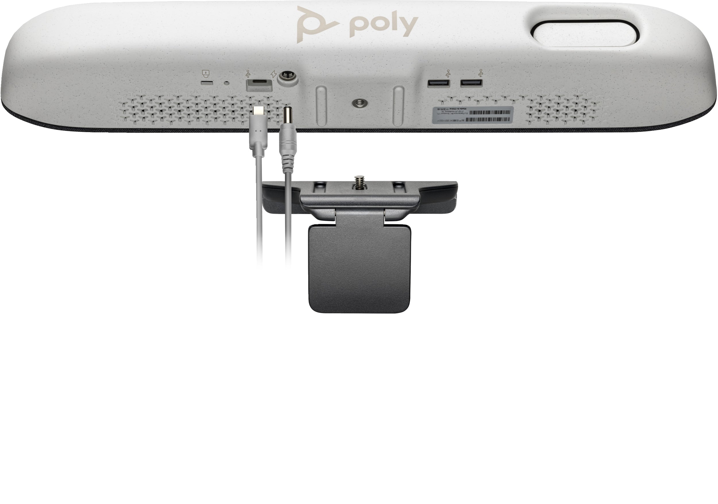 Barra De Video Conferencia Poly Hp 842D2Aaabm Poly Studio R30/Camara 4K Con Seguimiento Automtico, Altavoz Y Micrfono Integrados Wi-Fi, Abrazader Para Monitor Cable Usb Tipo A A Tipo C De 5 M