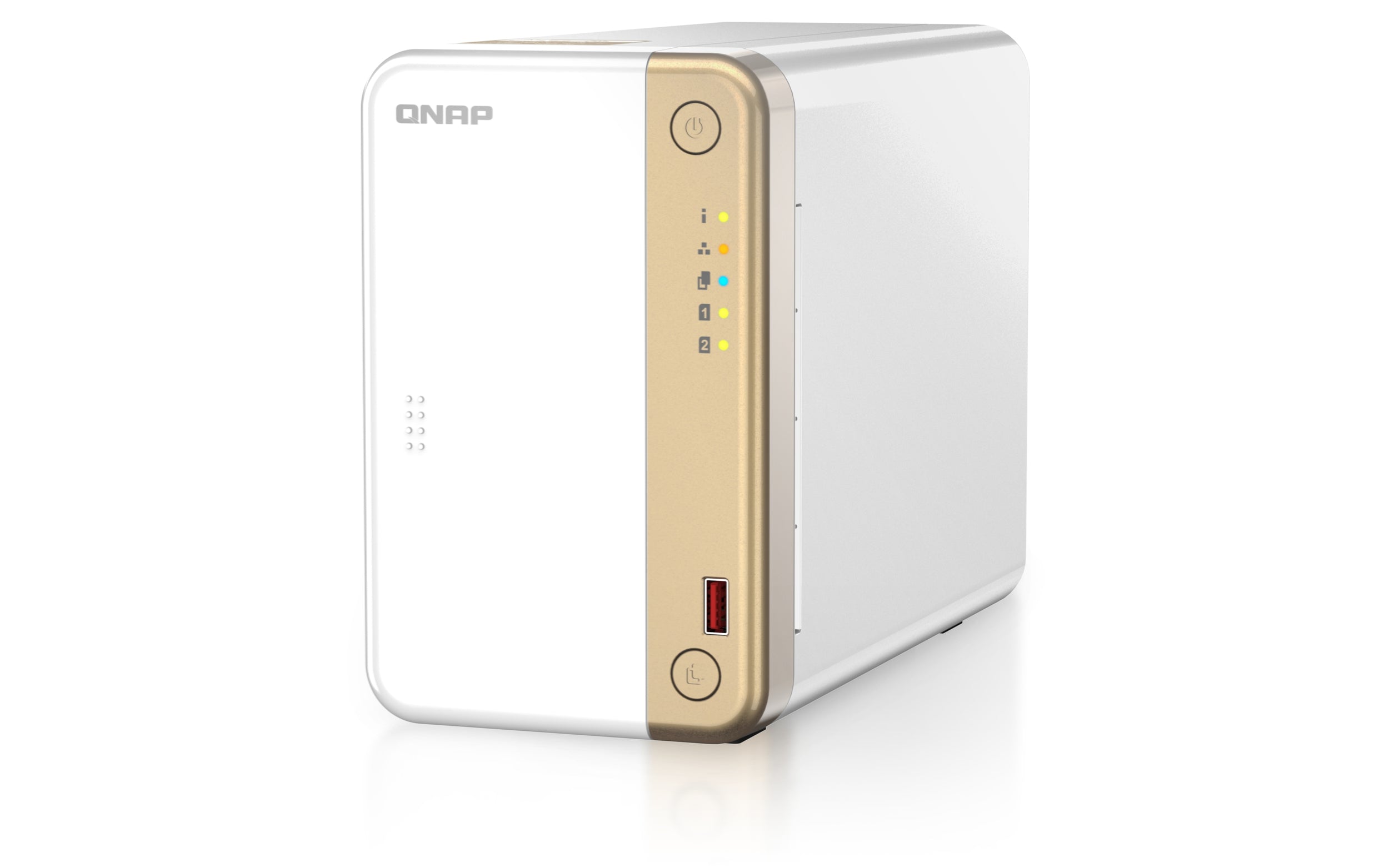 Nas Qnap Ts-262-4G /2 Bahias Nucleo Doble Hasta 2.9 Ghz, 4 Gb En Ram, /1 Lan 2,5 Gbe/Usb 3.2 X2/Sata/Hot-Swap/ Sin Discos/Hasta 40 Tb/ Intel® Celeron® N4505