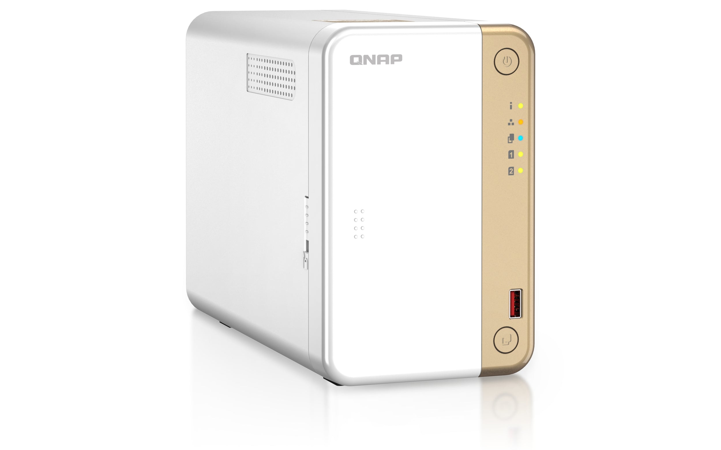 Nas Qnap Ts-262-4G /2 Bahias Nucleo Doble Hasta 2.9 Ghz, 4 Gb En Ram, /1 Lan 2,5 Gbe/Usb 3.2 X2/Sata/Hot-Swap/ Sin Discos/Hasta 40 Tb/ Intel® Celeron® N4505