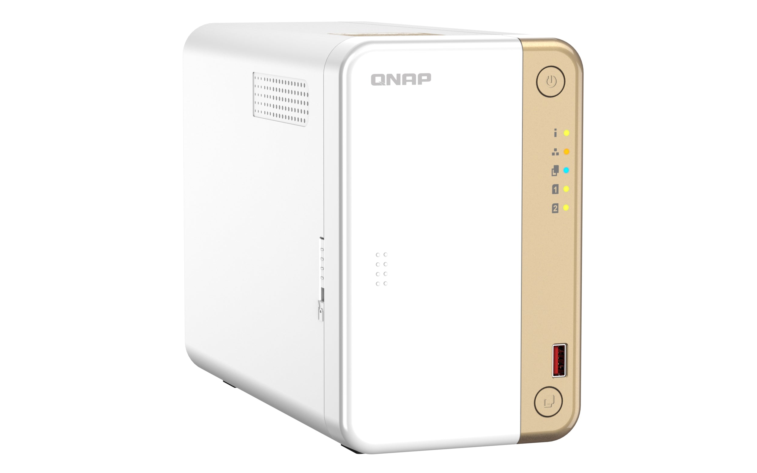 Nas Qnap Ts-262-4G /2 Bahias Nucleo Doble Hasta 2.9 Ghz, 4 Gb En Ram, /1 Lan 2,5 Gbe/Usb 3.2 X2/Sata/Hot-Swap/ Sin Discos/Hasta 40 Tb/ Intel® Celeron® N4505