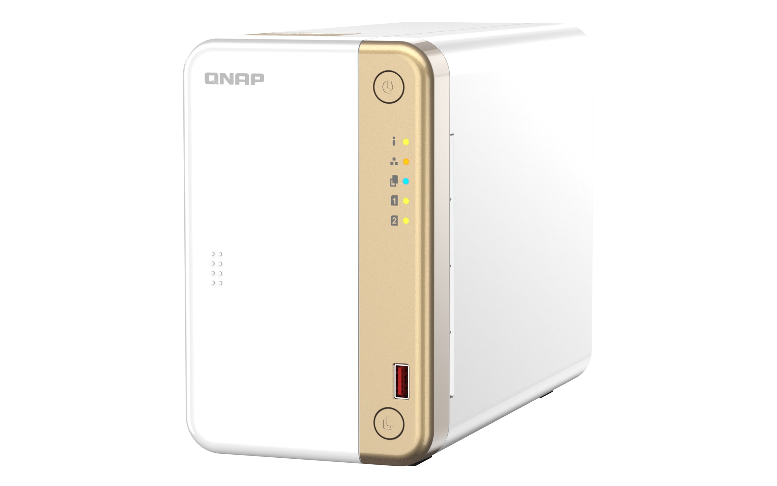 Nas Qnap Ts-262-4G /2 Bahias Nucleo Doble Hasta 2.9 Ghz, 4 Gb En Ram, /1 Lan 2,5 Gbe/Usb 3.2 X2/Sata/Hot-Swap/ Sin Discos/Hasta 40 Tb/ Intel® Celeron® N4505