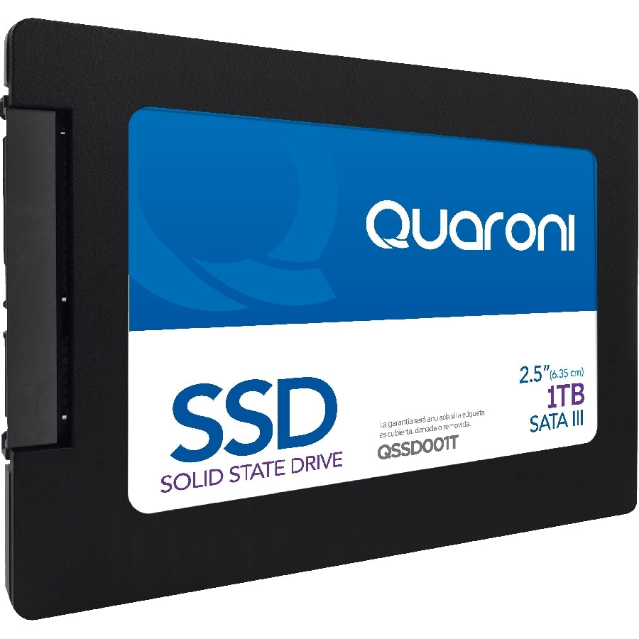 Unidad De Estado Solido Ssd Quaroni 2.5 1Tb / Sata3 / 6Gb/S 7Mm / Lect 500Mb/S / Escrit 470Mb/S.