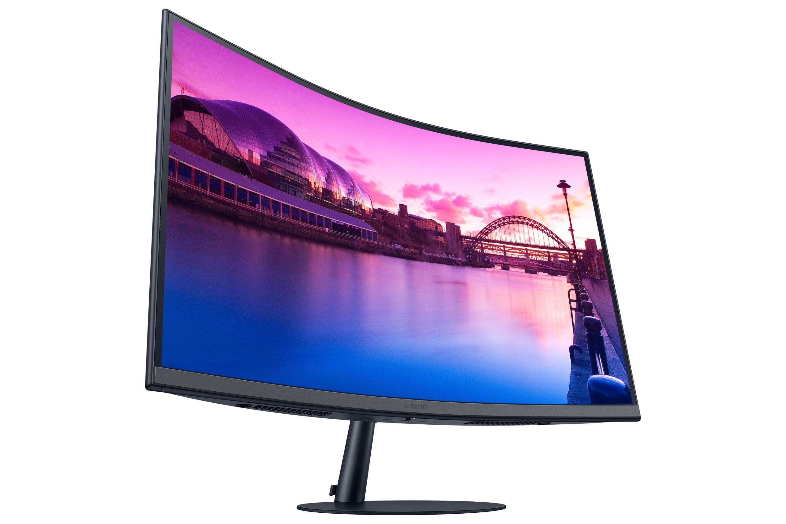 Monitor Samsung Ls32C390Ealxzx Curvo Pulgadas Con Diseño Sin Bisel Curvatura 1000R