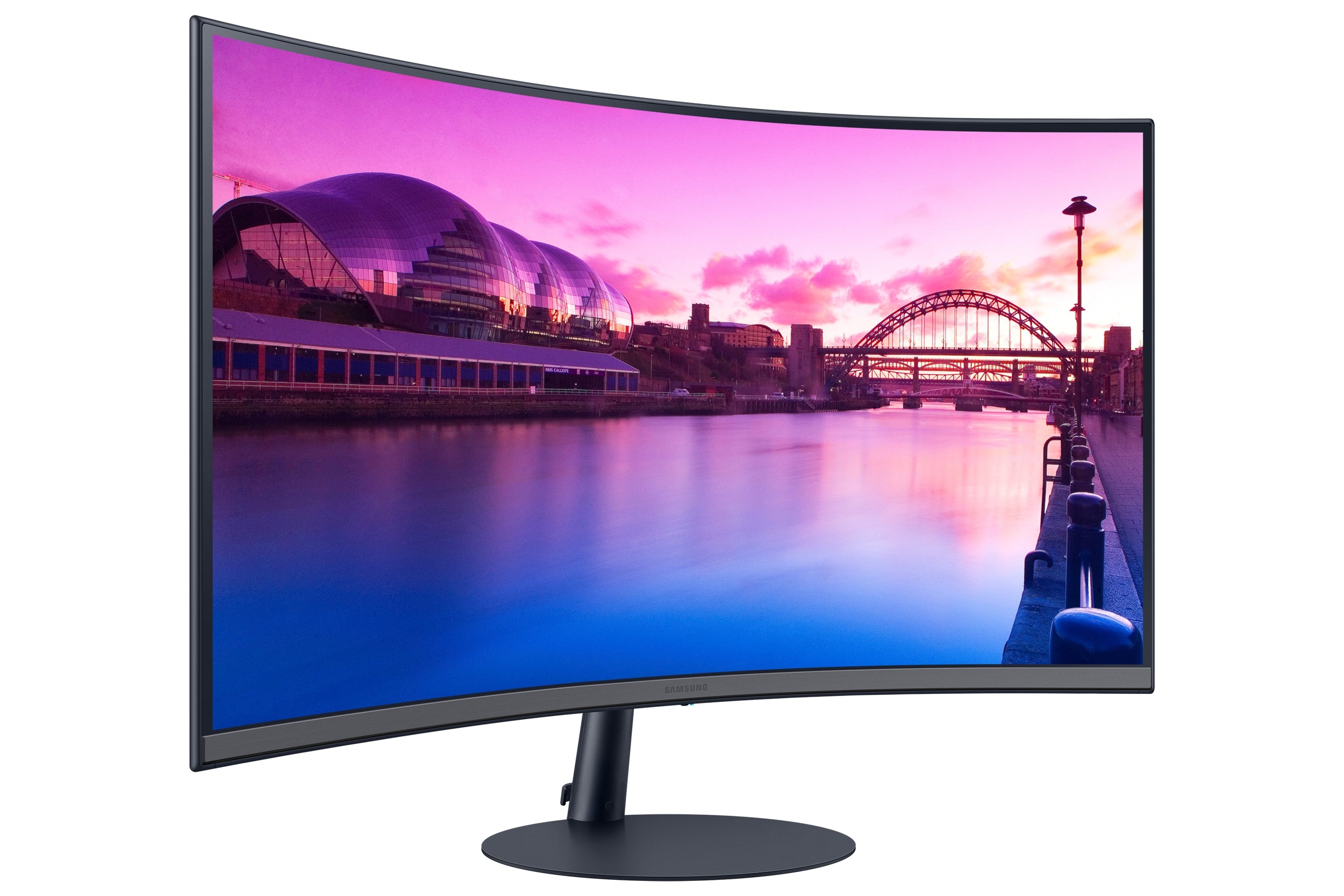 Monitor Samsung Ls32C390Ealxzx Curvo Pulgadas Con Diseño Sin Bisel Curvatura 1000R