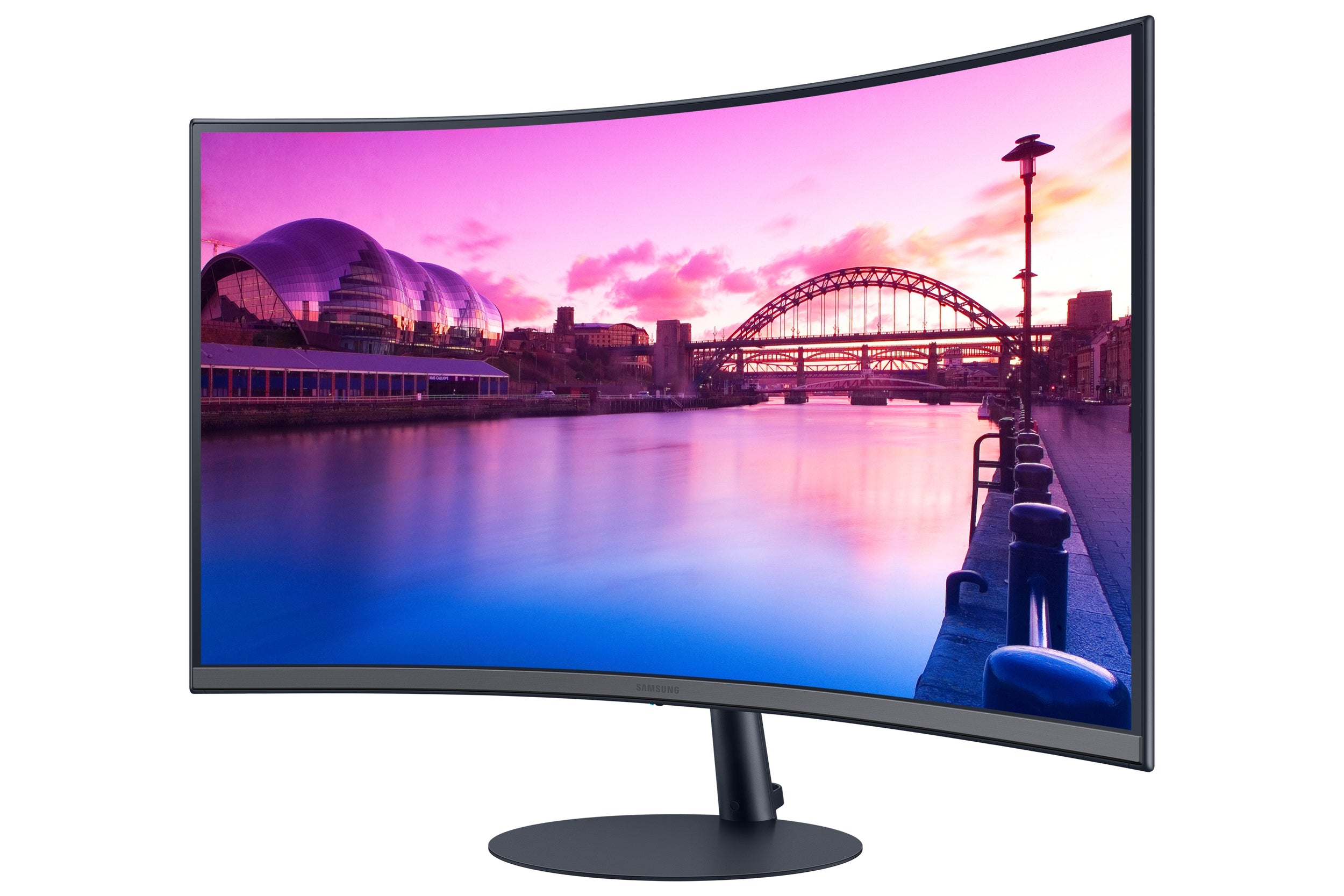 Monitor Samsung Ls32C390Ealxzx Curvo Pulgadas Con Diseño Sin Bisel Curvatura 1000R