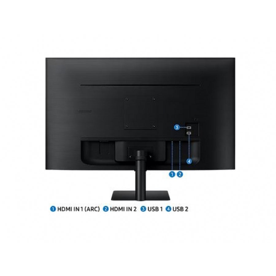 Monitor Led Samsung 32 Pulgadas, Widescreen, Fhd, 1920X1080, Smart Monitor M5, Negro, 2 Hdmi, 2 Usb, Wifi, Bluetooth, 4Ms, 60Hz, Flat, Gaming Hub, Bocinas