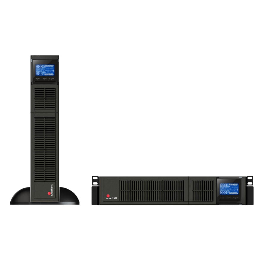 No Break Smartbitt 2Kva/1800Watts 8 Contactos On-Line Torre/Rack 2U 120V Configurable Slot Snmp Lcd Software