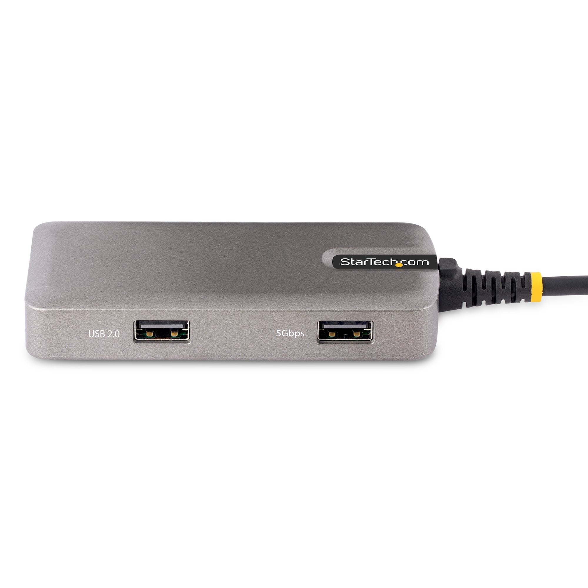 Adaptador Multipuertos Usb-C - Docking Station Usb Startech.Com Tipo C Hdmi 4K60 - Hub Concentrador Usb 3.0 De 3 Puertos - Entrega De Alimentacion Pd 100W - Gbe - Works With Chromebook