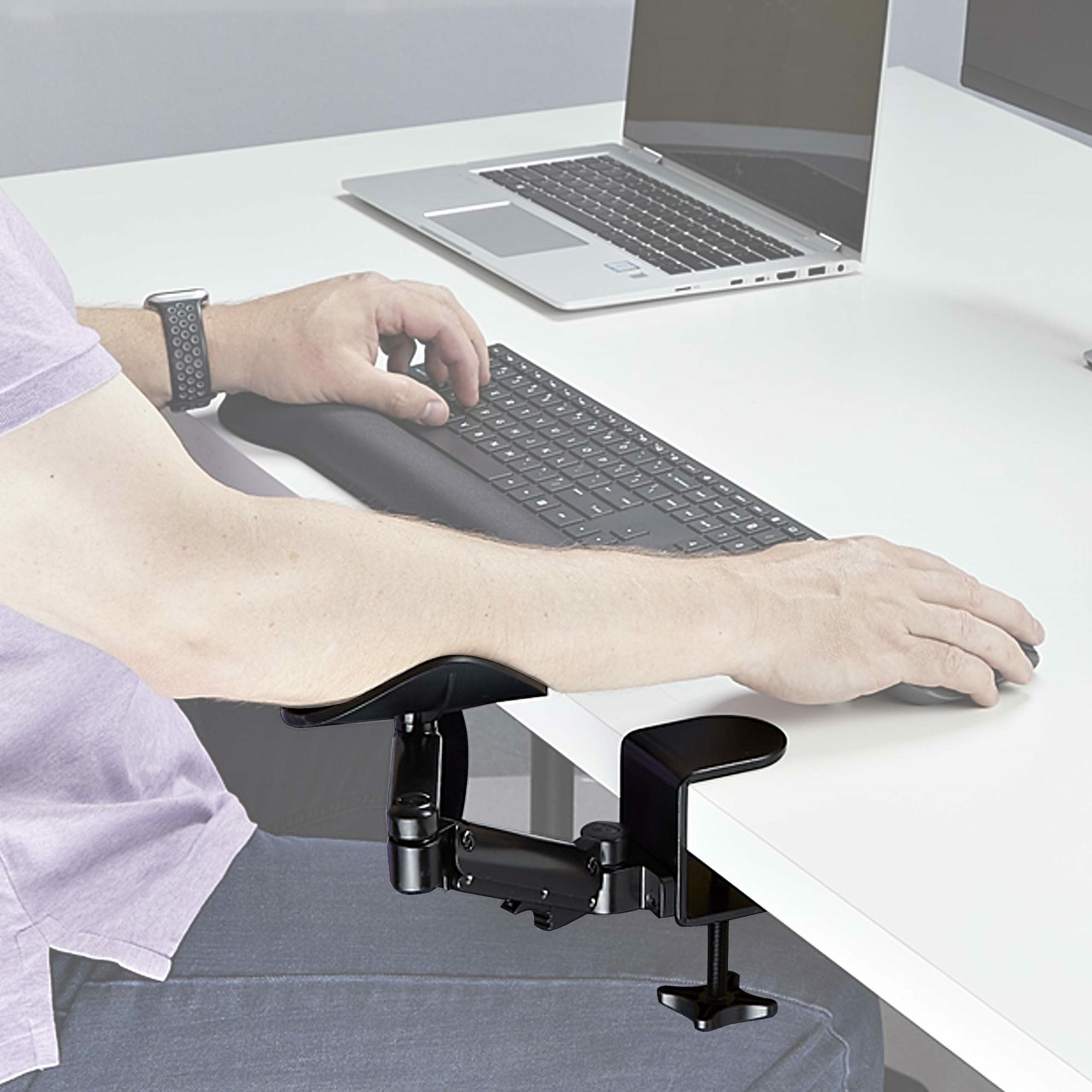 Adjustable Desktop Armrest - No Drill Holes