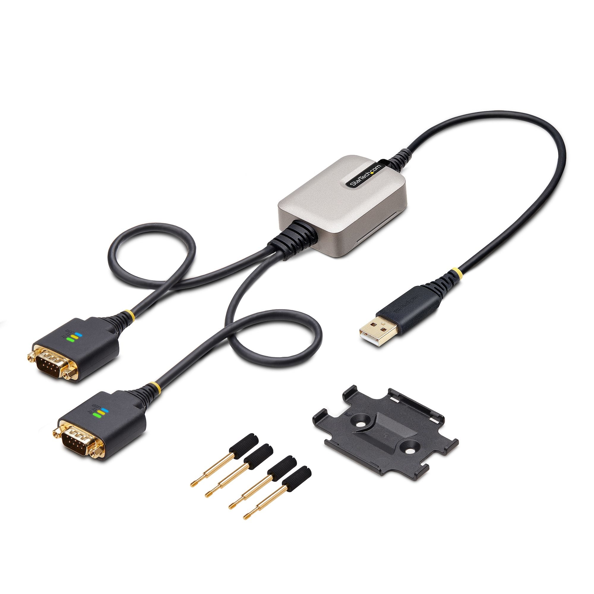 Adaptador Serie Usb A Serial 2 Puertos 60Cm Ftdi Rs232