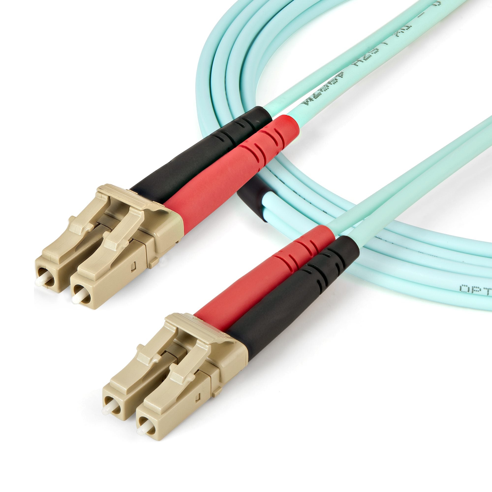 Cable 2M Fibra Duplex Multi Lc Om4 100Gb 50/125 Lszh Aguamarina