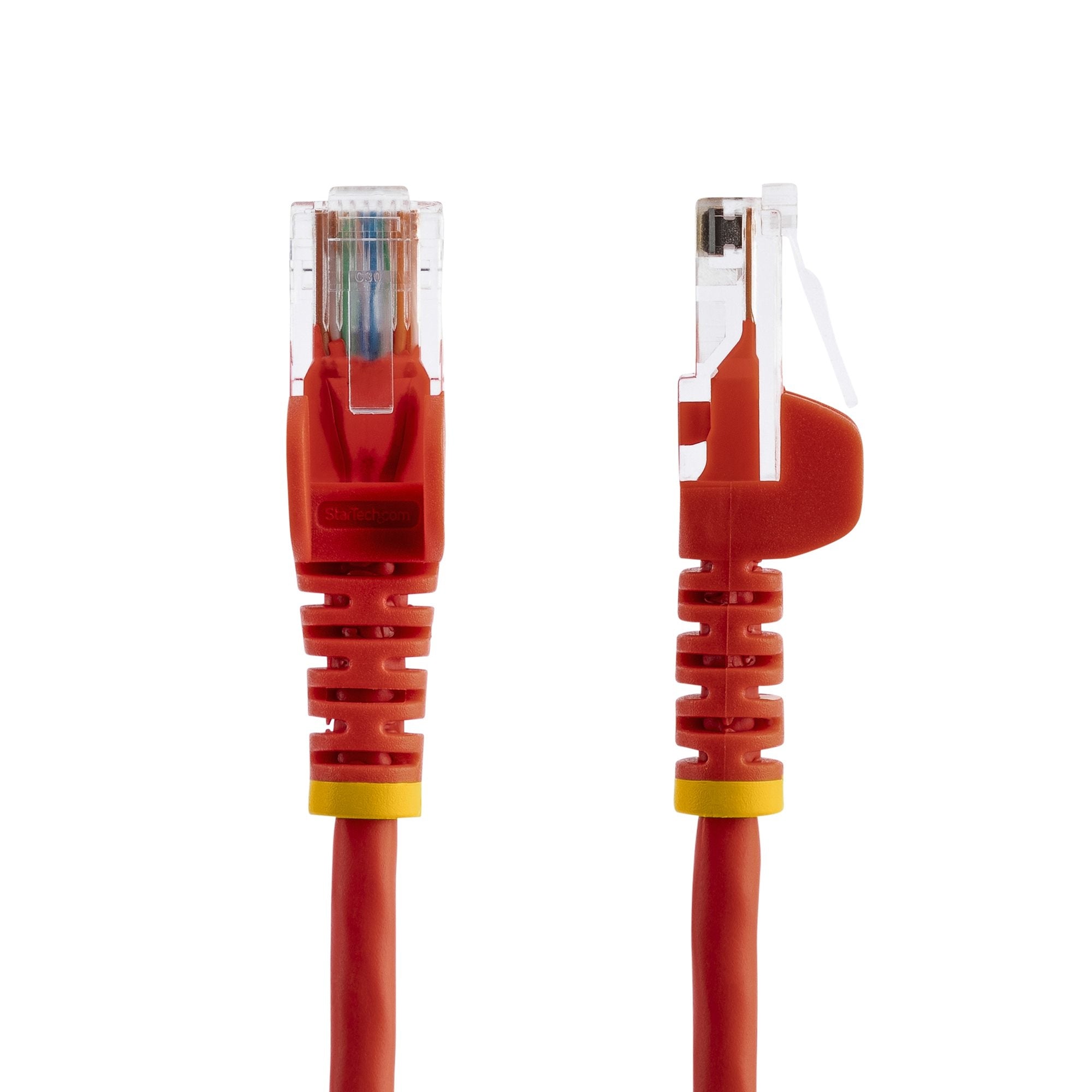 Cable De Red De 10M Rojo Cat5E E Ethernet Sin Enganche