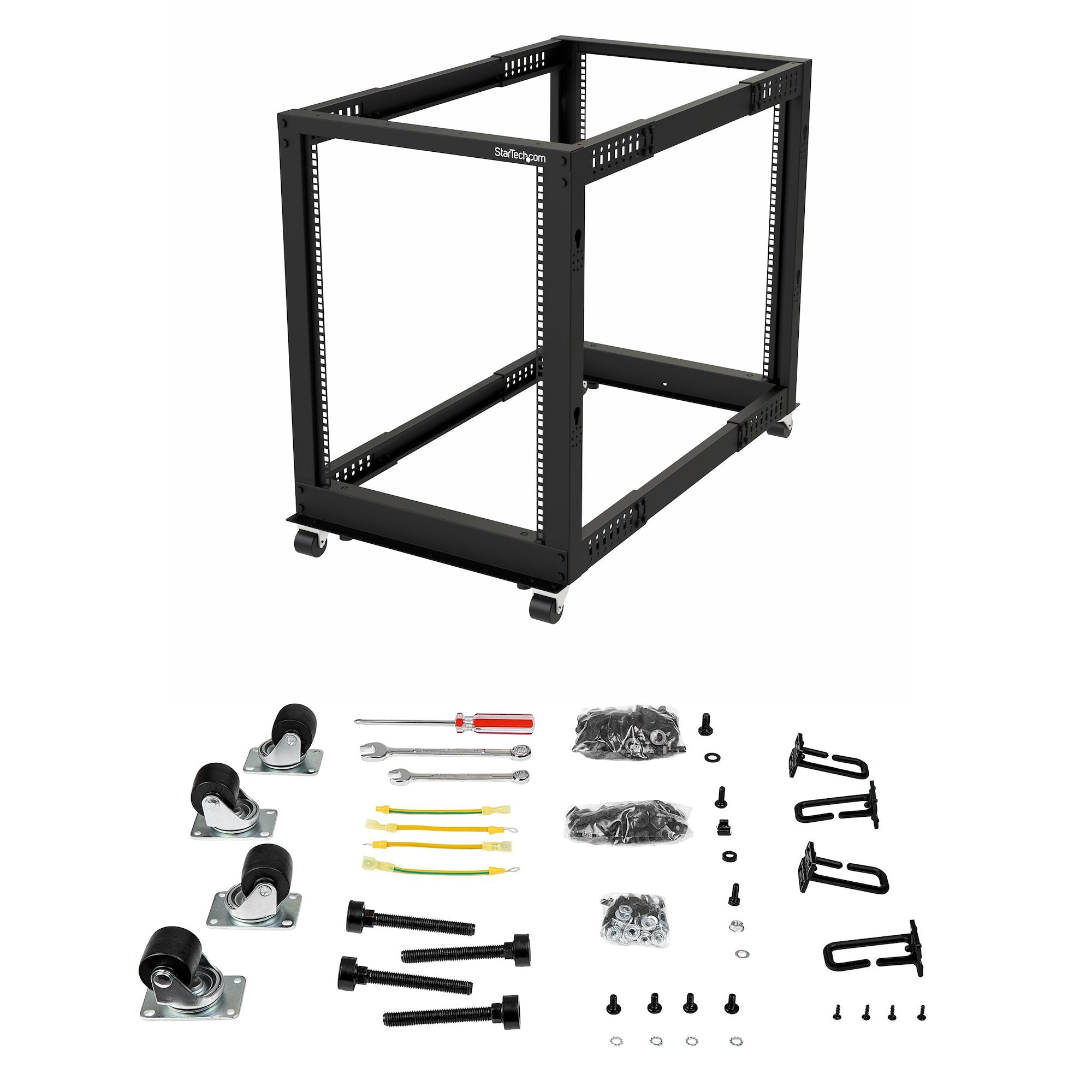 Gabinete Rack De Marco Abierto 15U - 4 Postes - Ajustable