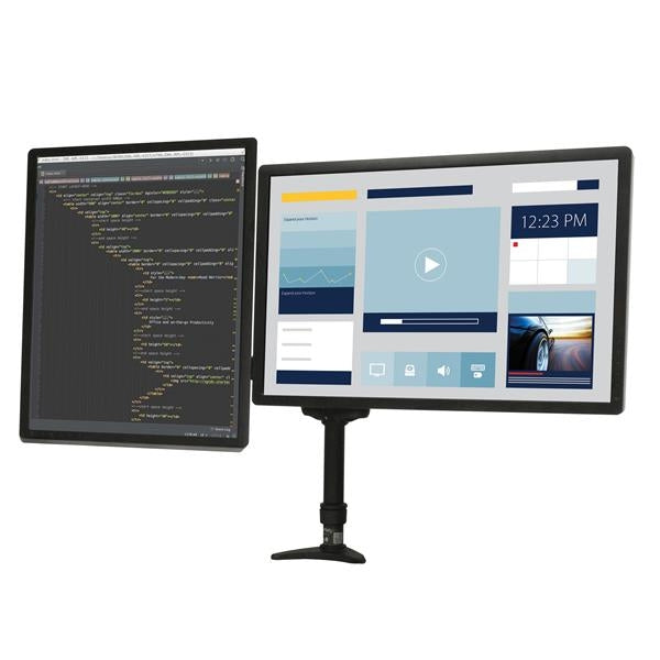 Brazo Articulado De 2 Monitor Soporte Con Mastil Para Mesa