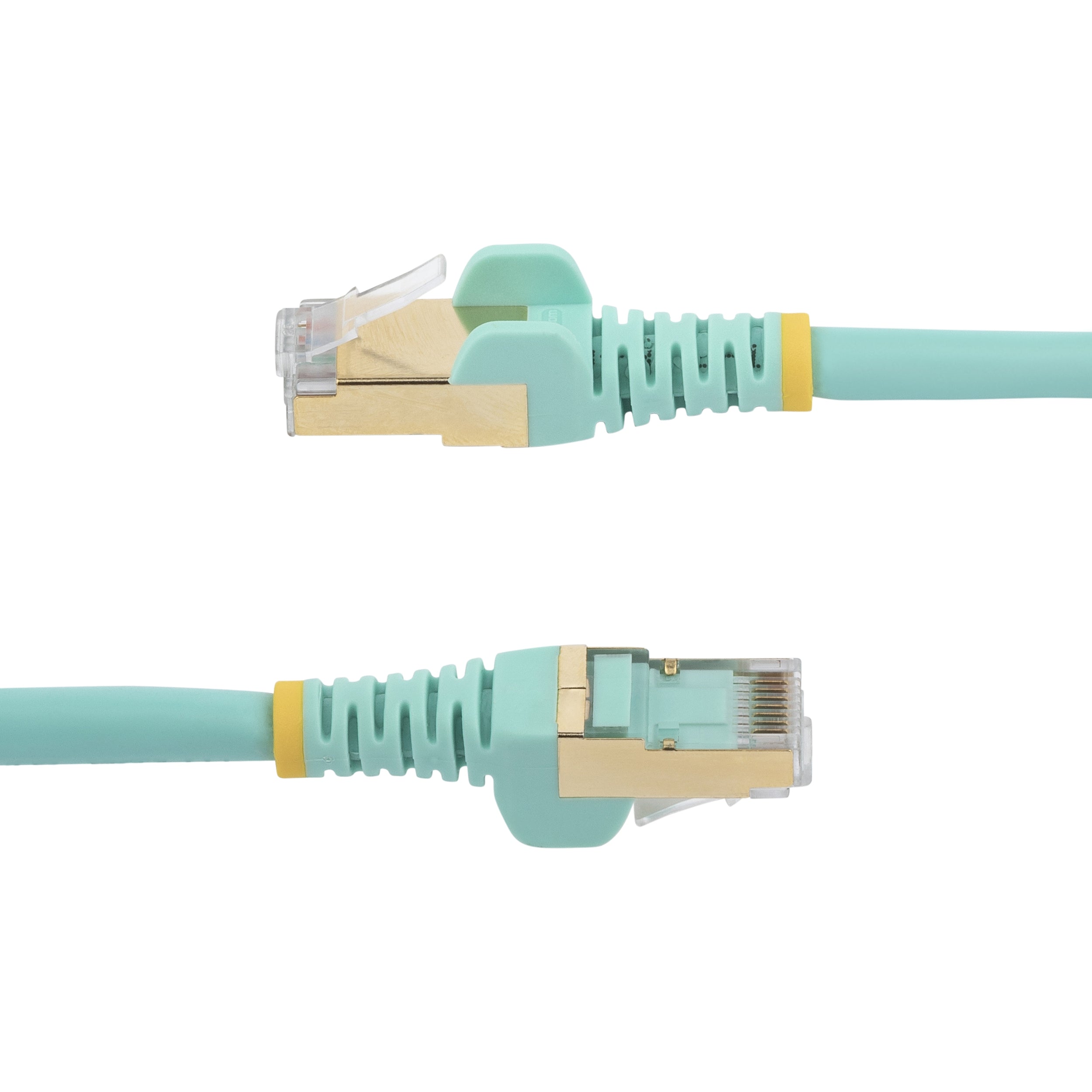 Cable De Red Ethernet Cat6A Bl Lindado De 3.6M Aguamarina