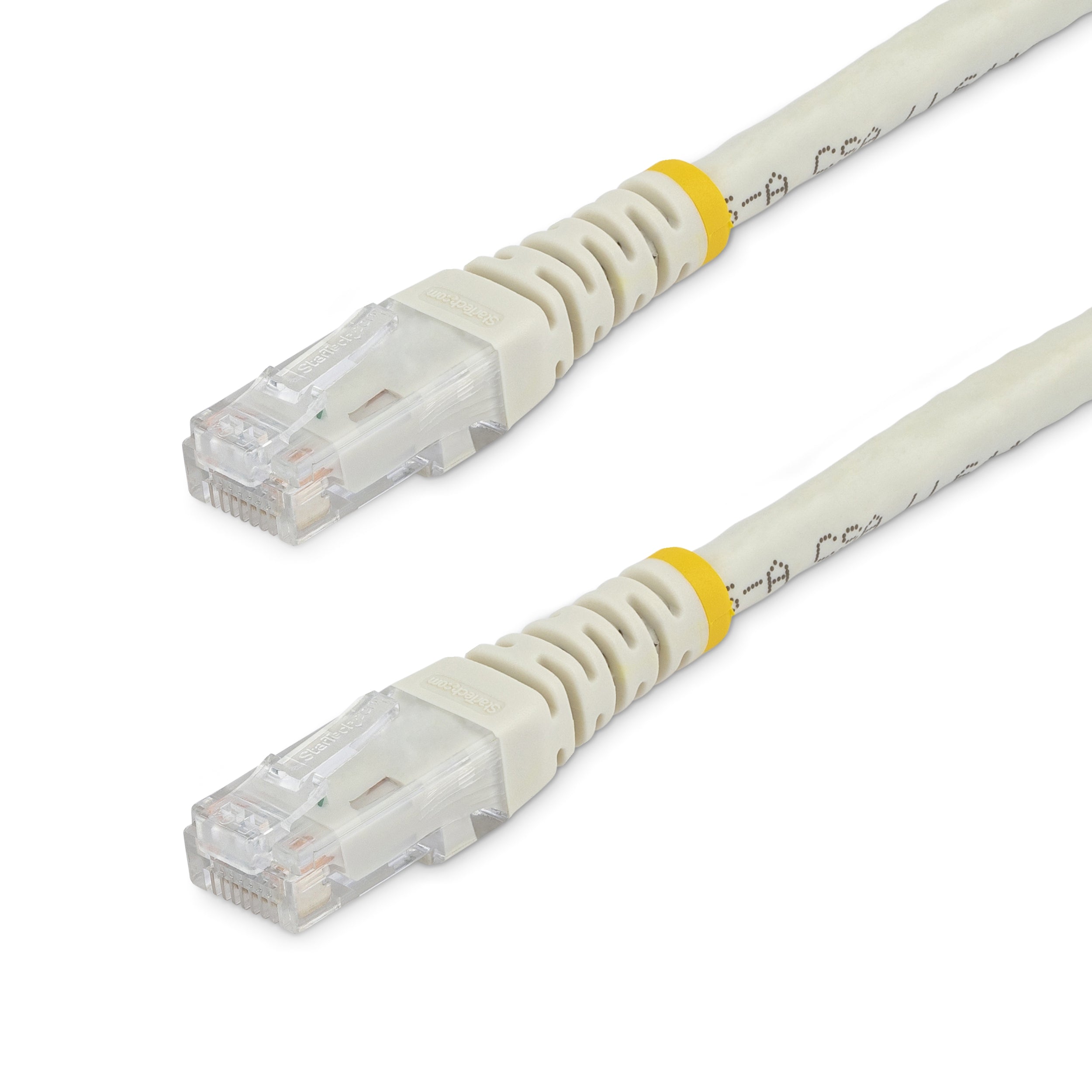 Cable 91Cm Red Utp Rj45 Cat6 Ethernet Gigabit Moldeado Blanco.