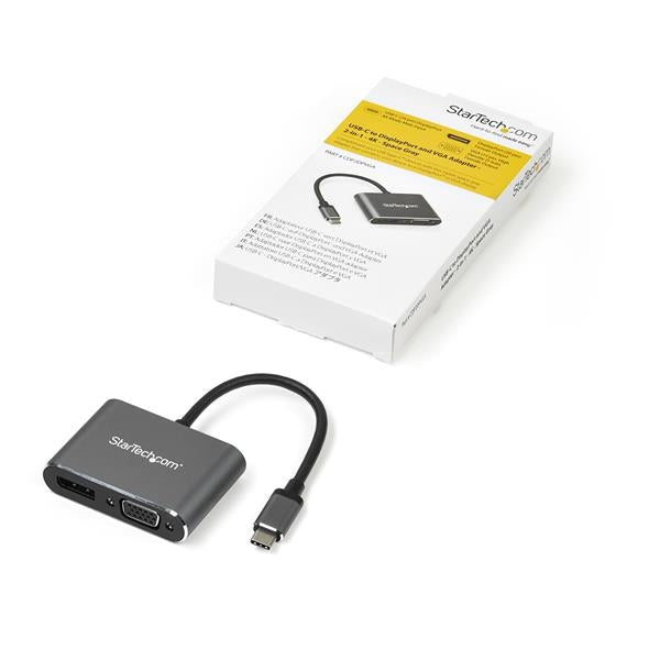 Adaptador De Video Multipuerto S Usb-C - Dp O Vga - 4K 60Hz