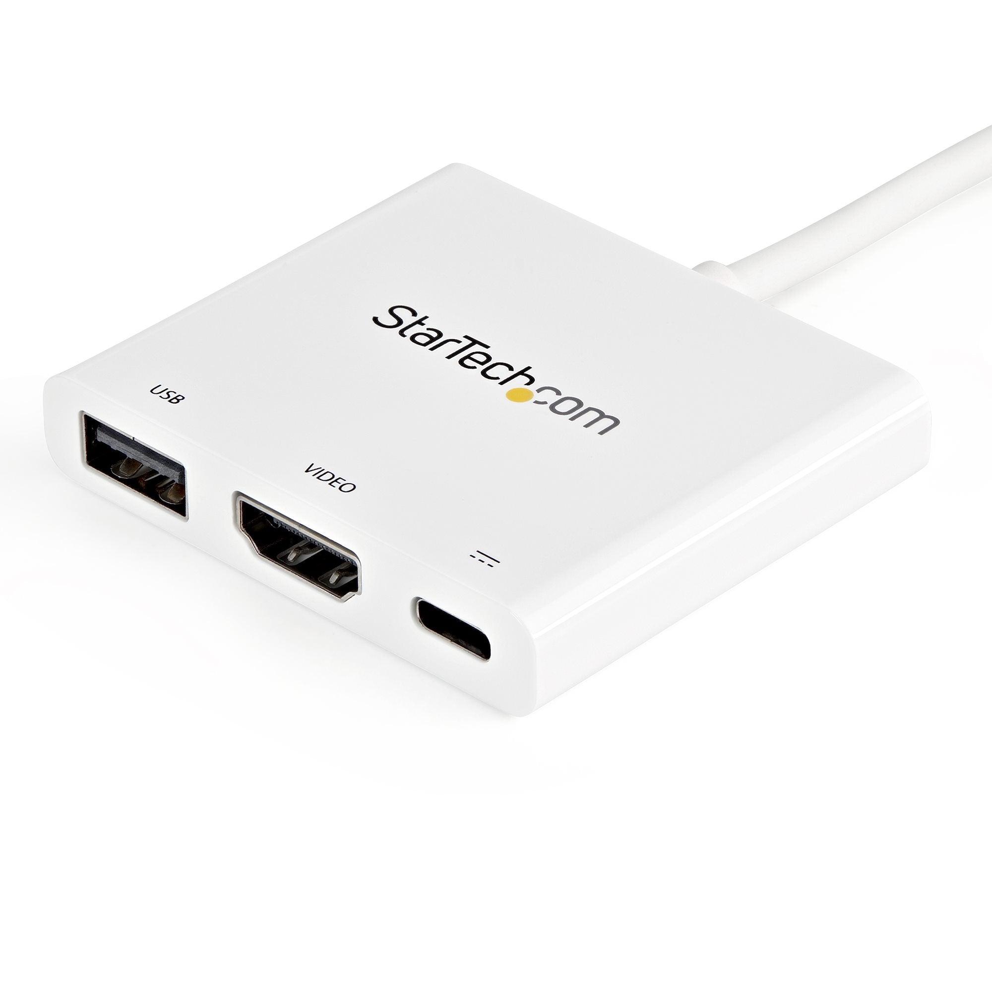 Adaptador Usb-C A Hdmi 4K Replicador De Puertos Blanco