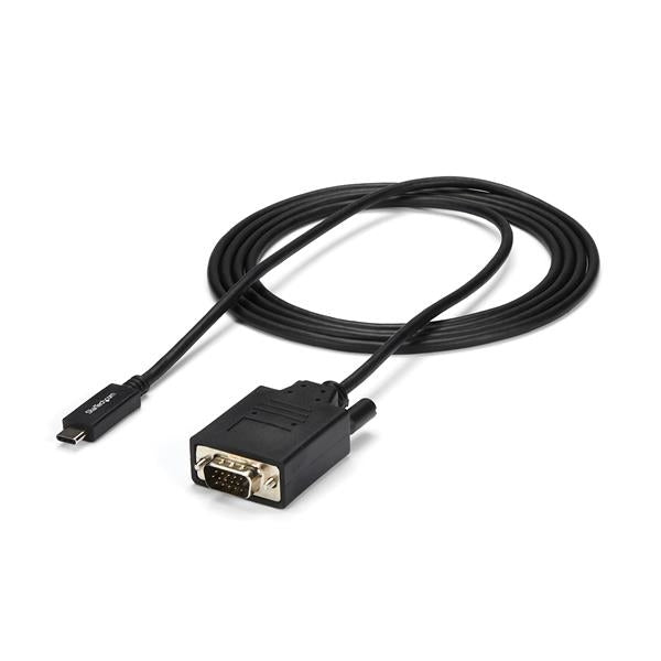 Cable Usb-C A Vga De 2M - 1920X1200 - Negro - Startech.Com Mod. Cdp2Vgamm2Mb