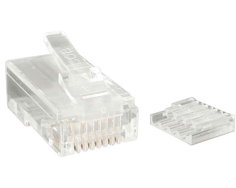 Paquete De 50 Conectores Rj45 Modulares Para Cable Cat6       .