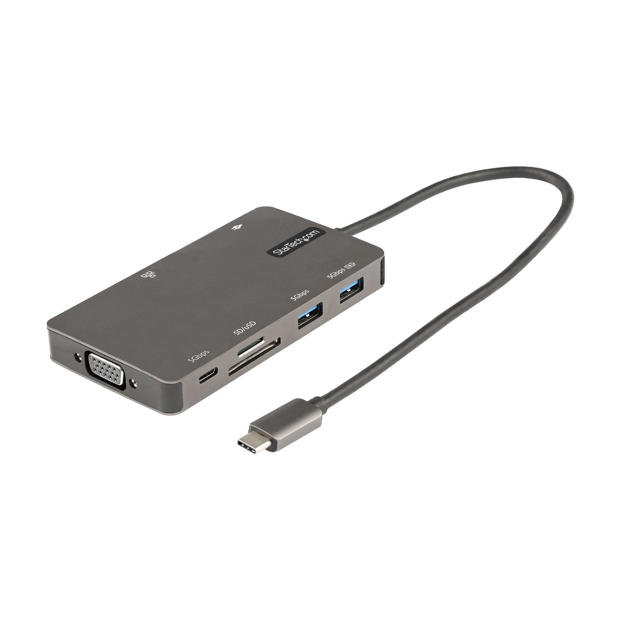 Adaptador Multipuertos Usb C Hdmi O Vga Usb 3.0 Pd 100W