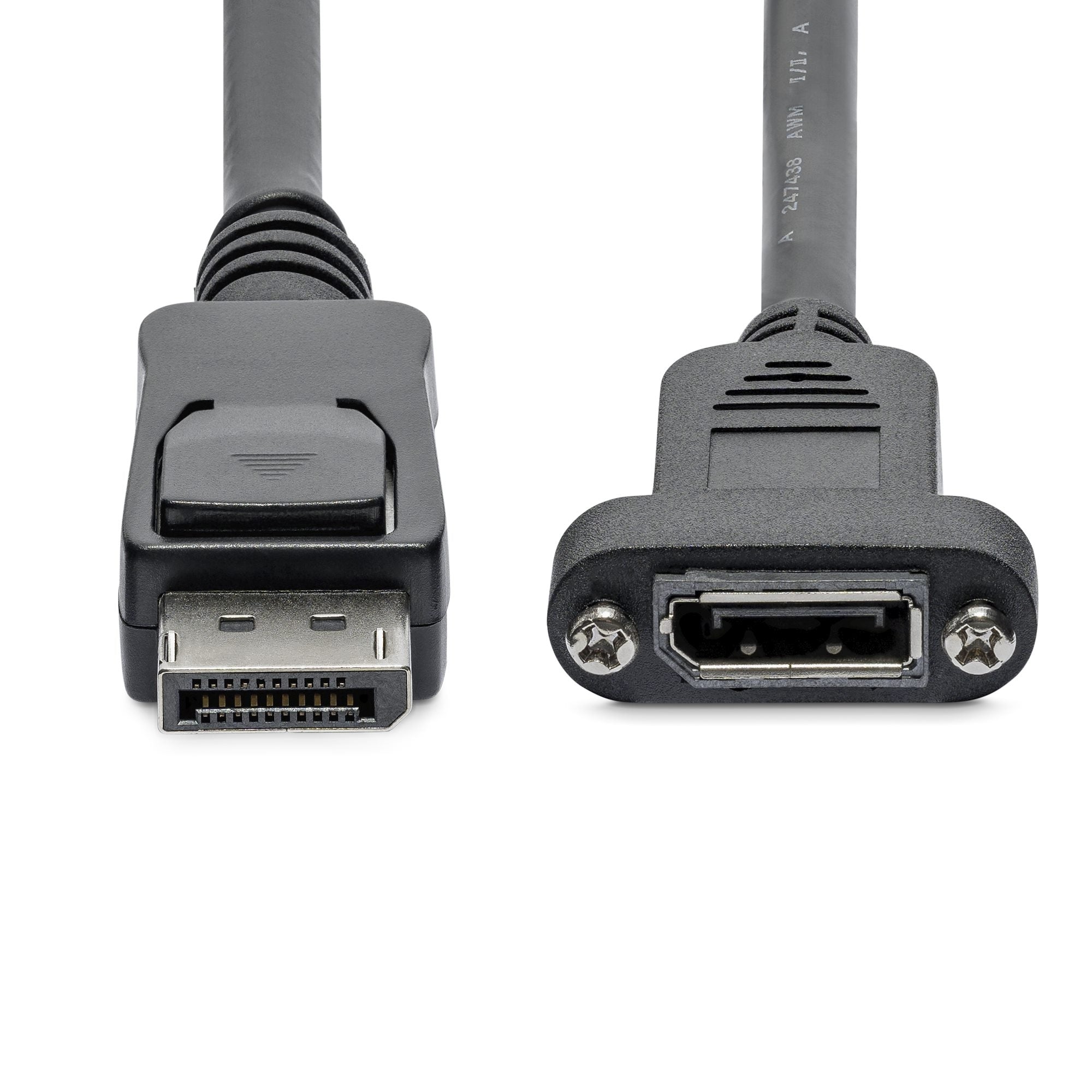 Cable Displayport 91Cm Para Montaje En Panel Hembra A Macho .