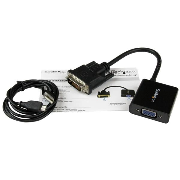 Adaptador Convertidor De Video Dvi-D A Vga Hd15 1080P          .