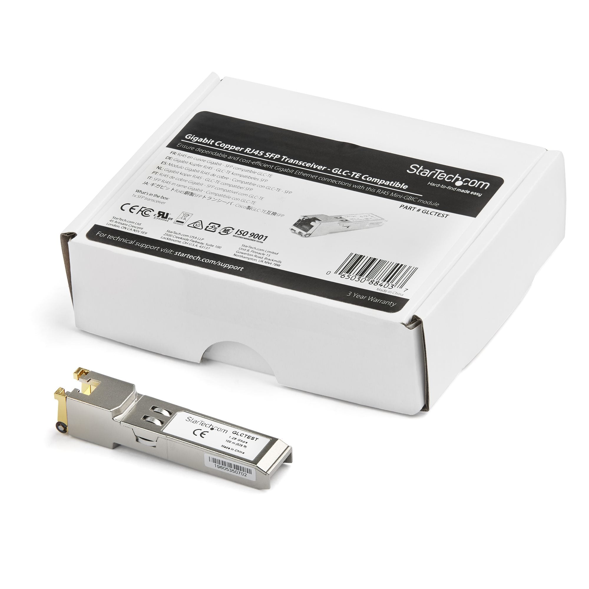 Modulo Transceptor Sfp 100M 1Gb Compatible Cisco Glc-Te