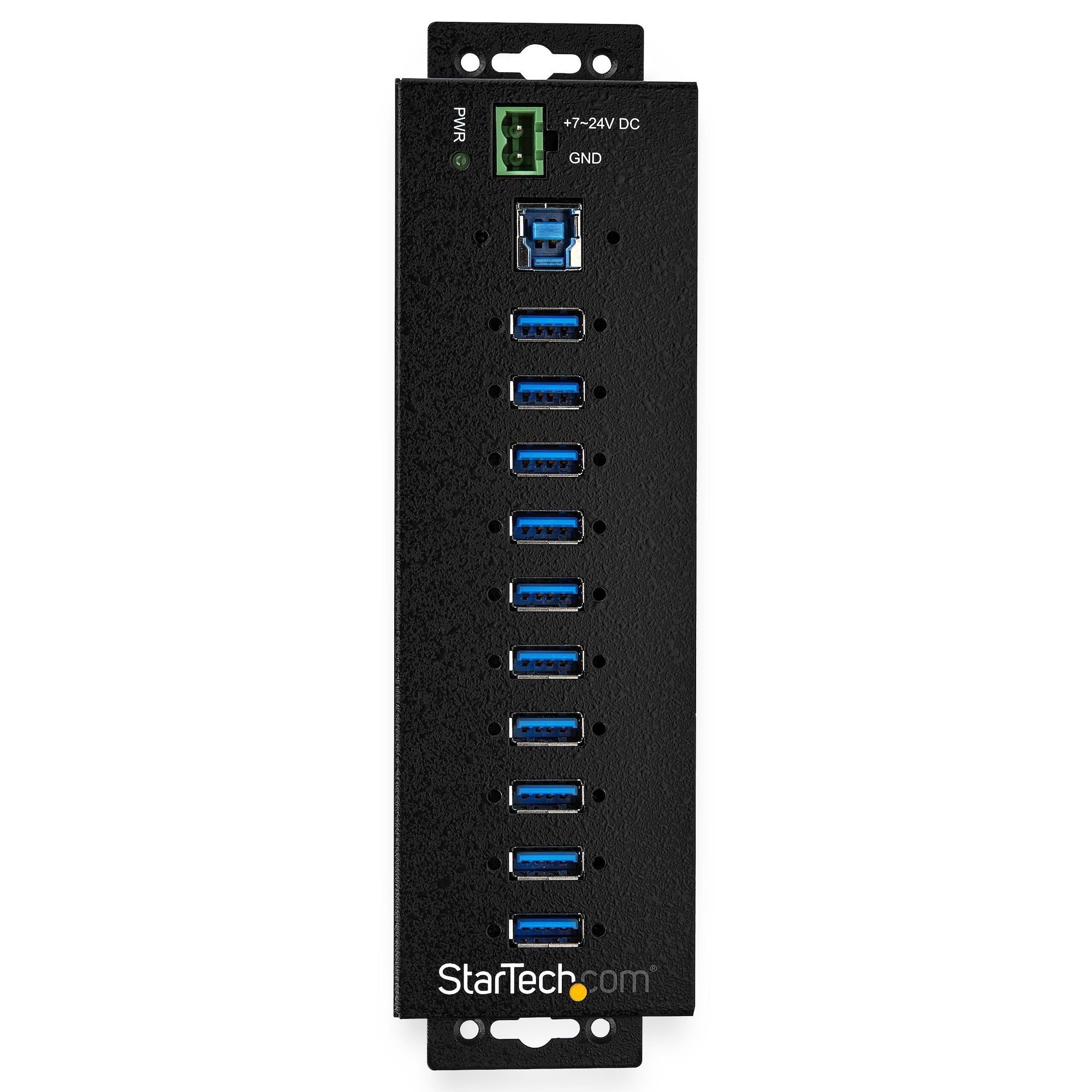 Hub Industrial Usb 3.0 De 10 Puertos - Con Adaptador De Poder