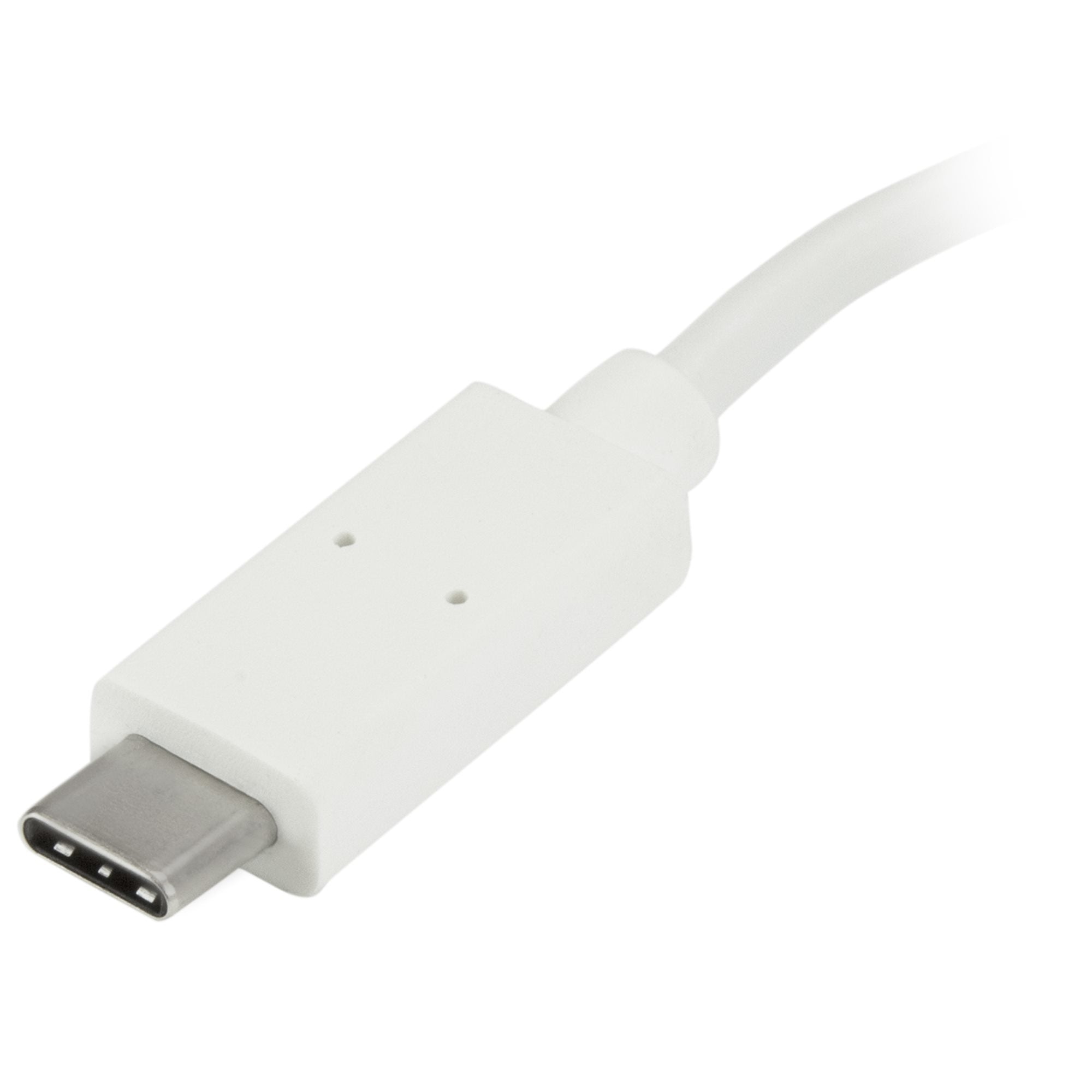 Hub Concentrador Usb 3.0 4 Puer Tos Usb C Y Usb A Blanco