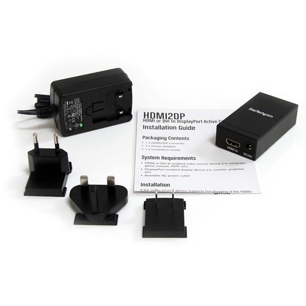 Adaptador Convertidor Video Dvi Hdmi A Displayport Dp  Activo