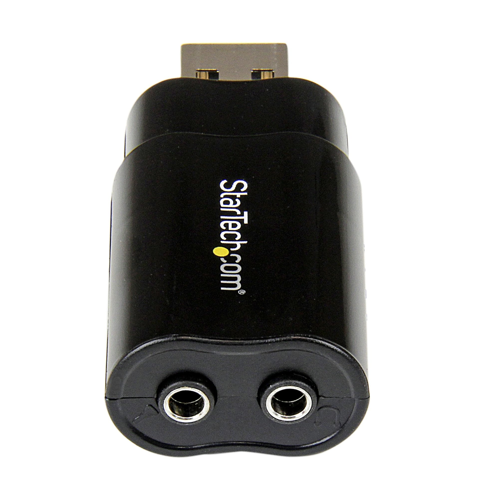 Tarjeta De Sonido Estereo Usb Externa Adaptador Conversor Negro