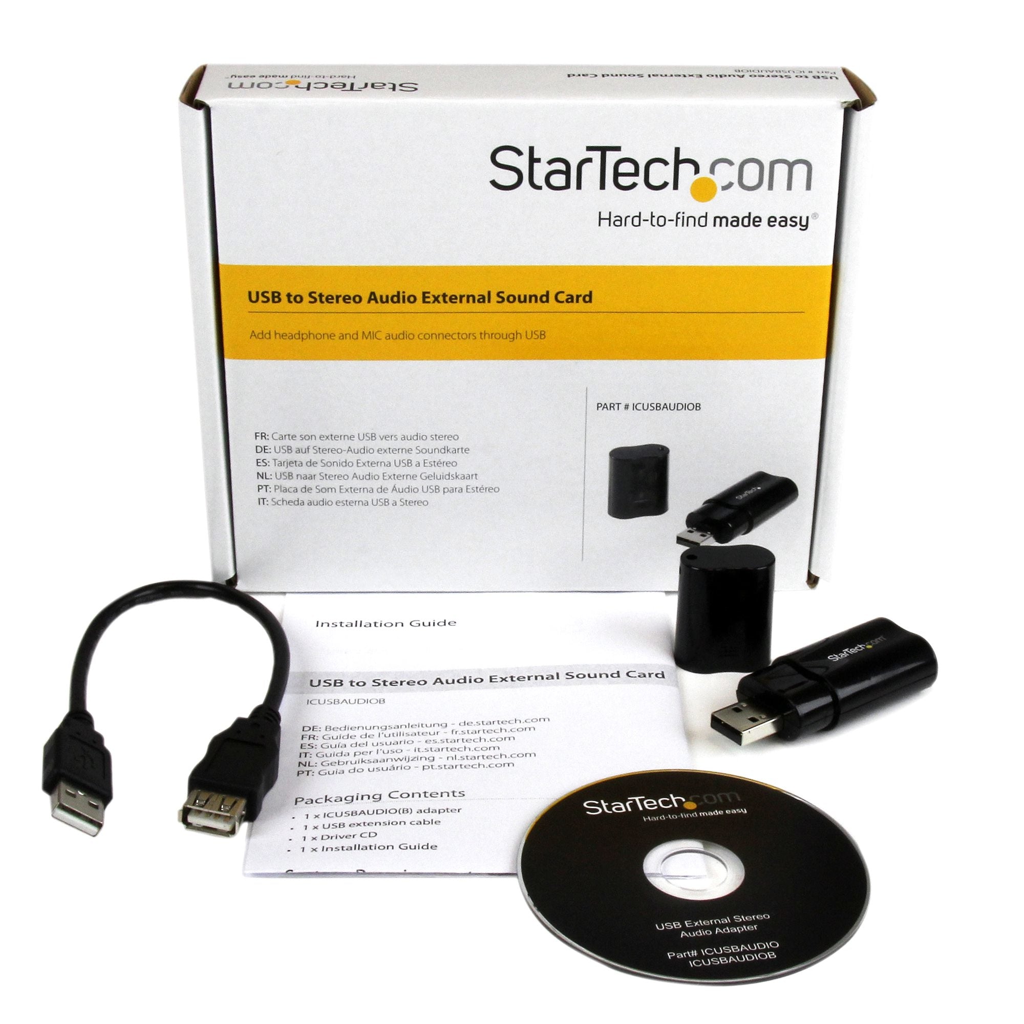 Tarjeta De Sonido Estereo Usb Externa Adaptador Conversor Negro