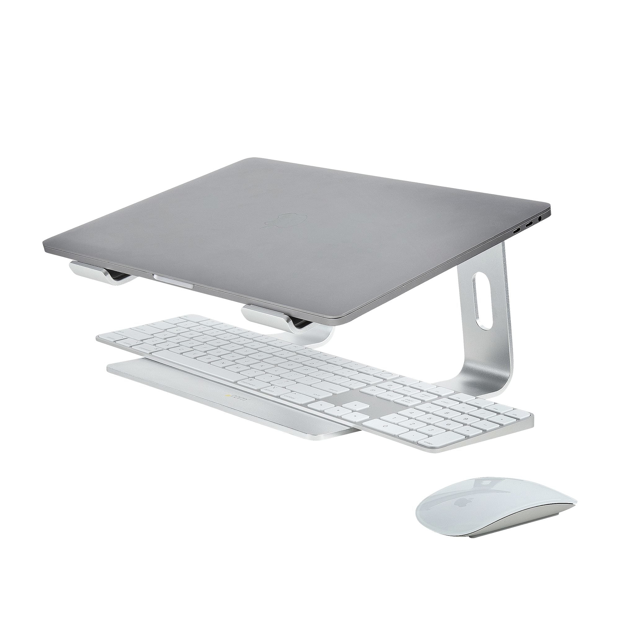 Base De Escritorio Para Laptop, Soporta 5Kg, De Aluminio, Color Plata, Base Riser Elevador Ergonómico Para Laptop, Para Macbook Air/Pro, Dell Xps, Lenovo - Startech.Com Mod. Laptop-Stand-Silver
