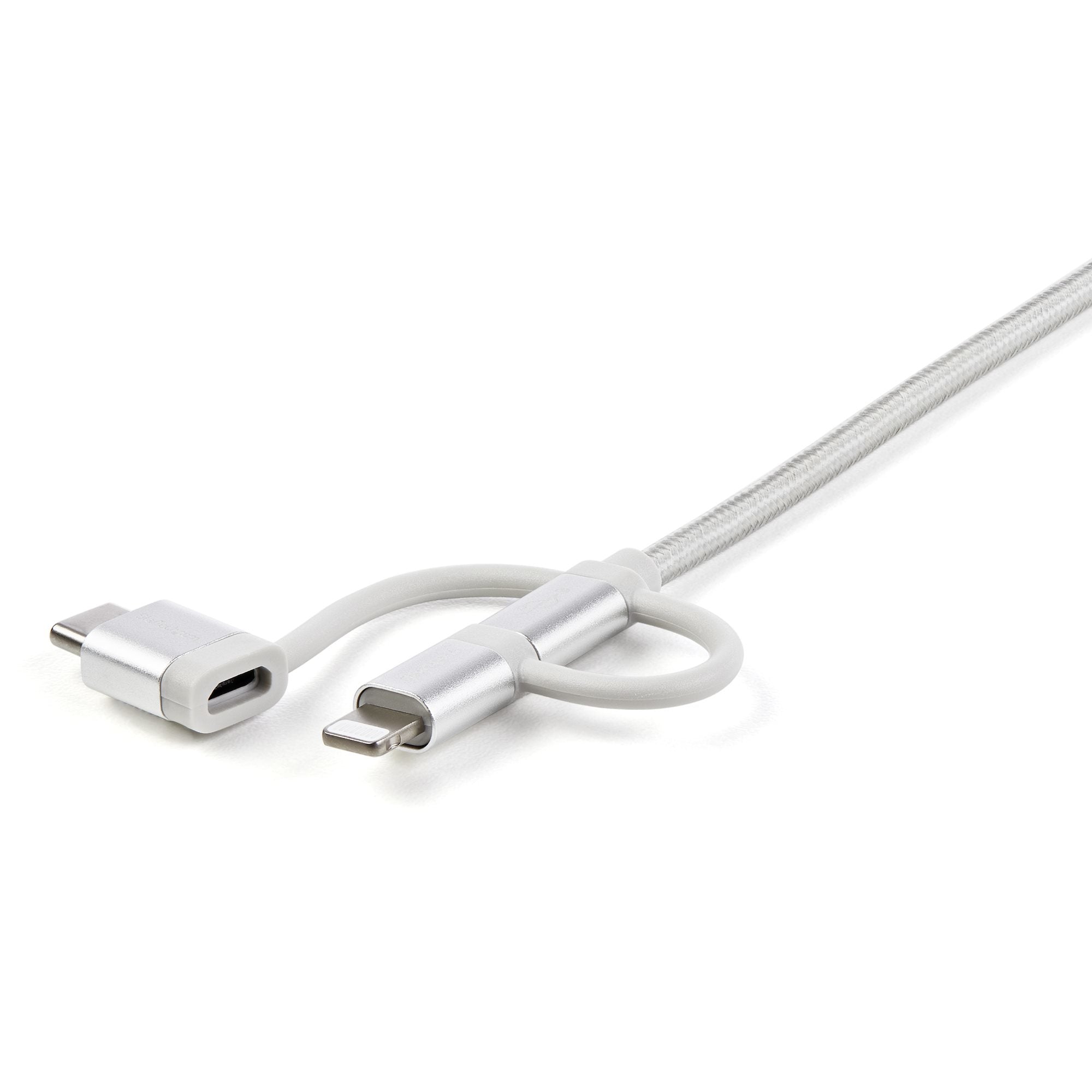 Cable Trenzado De 1M Usb A Usb C Micro Usb Lightning Cargador