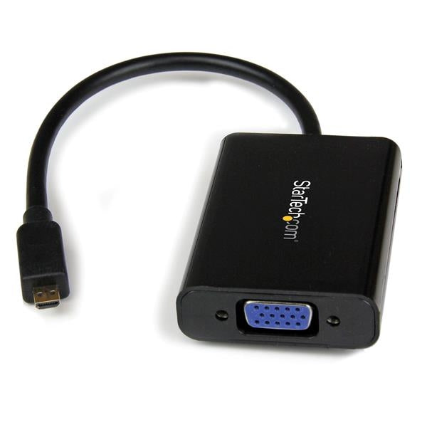 Adaptador Convertidor Micro Hdmi A Vga Con Audio            .