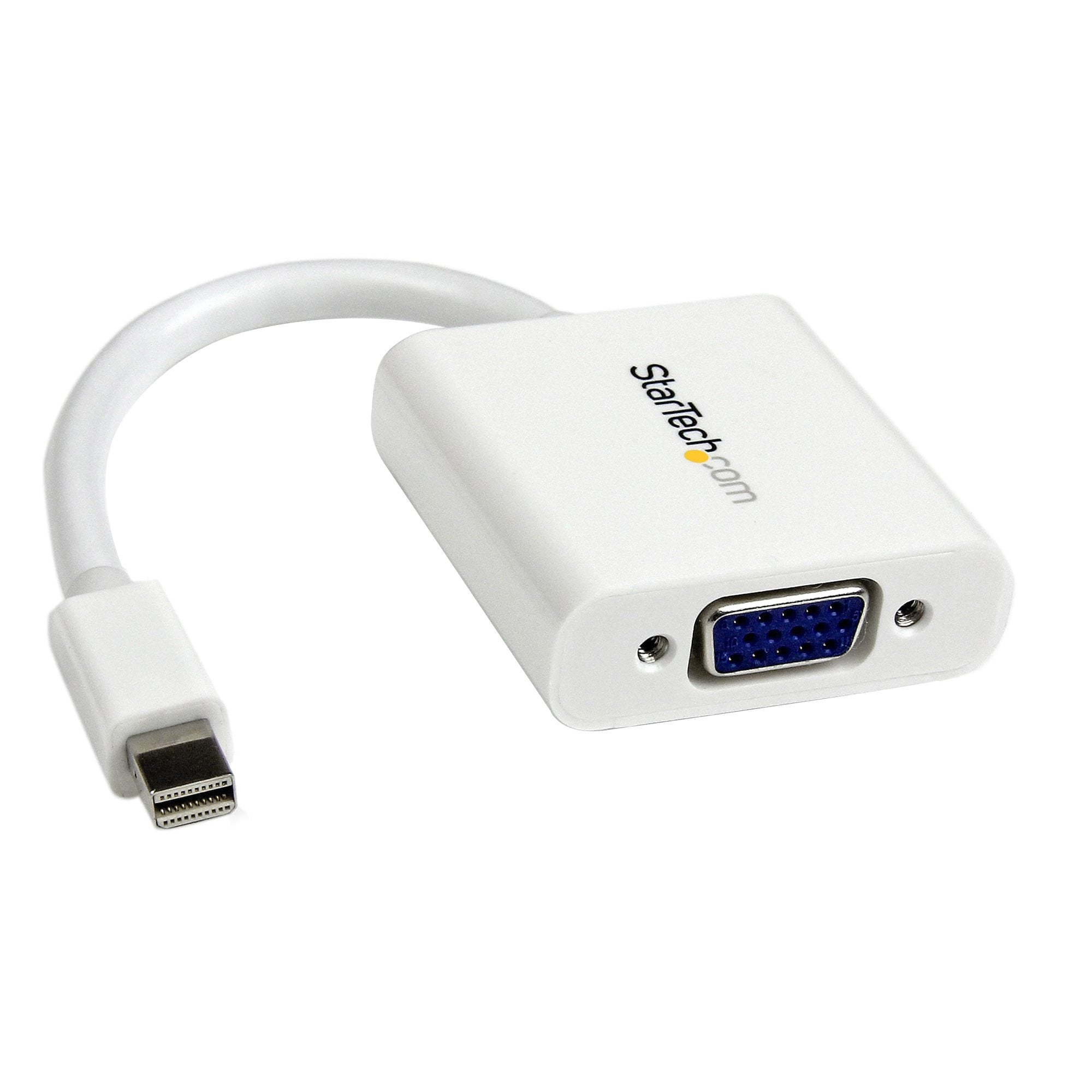 Adaptador De Video Mini Displayport A Vga - Cable Convertidor Activo - Hembra Vga Hd15 - Macho Mini Dp - 1920X1200 - Blanco - Startech.Com Mod. Mdp2Vgaw