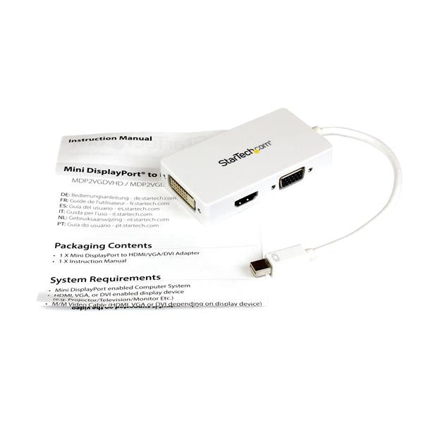 Adaptador Mini Displayport A Vga Dvi Hdmi Convertidor Macbook.