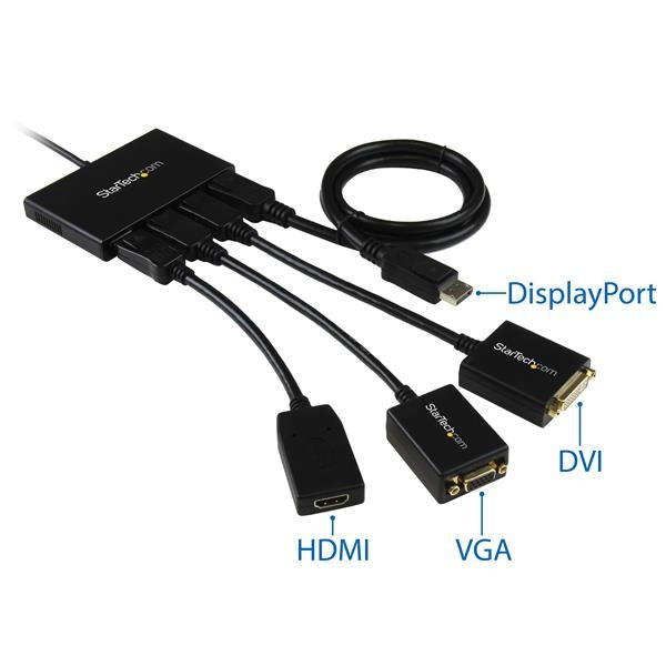 Splitter Divisor Dp 1.2 A 4 Puertos Displayport Hub Mst